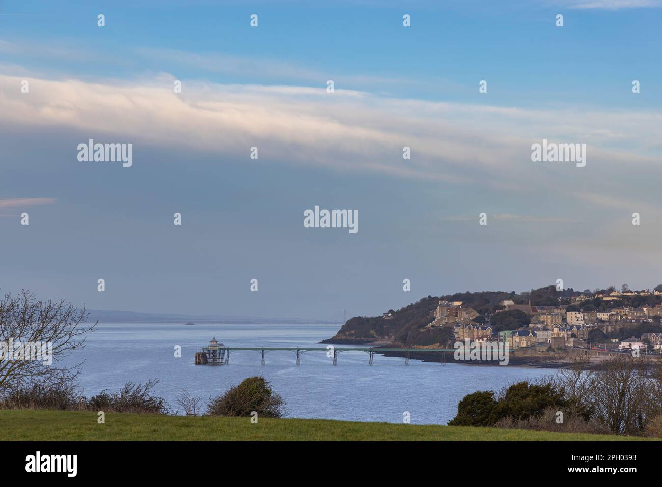 Clevedon Pier Banque D'Images