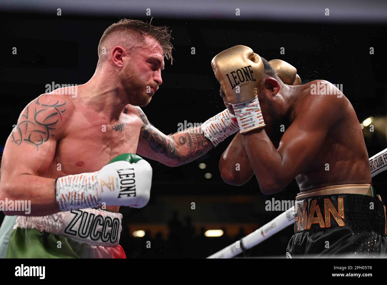 Milan, Italie. 24th mars 2023. Zucco VS Brown au cours de WBC International Super Middlewhuit titre - Zucco vs Brown, Boxe à Milan, Italie, 24 mars 2023 crédit: Agence de photo indépendante/Alamy Live News Banque D'Images