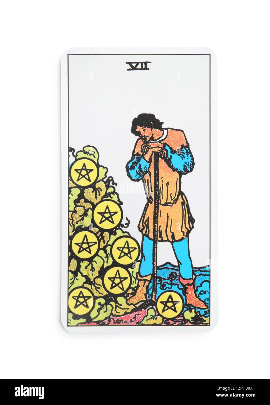 Seven of pentacles tarot Banque de photographies et d’images à haute résolution Alamy