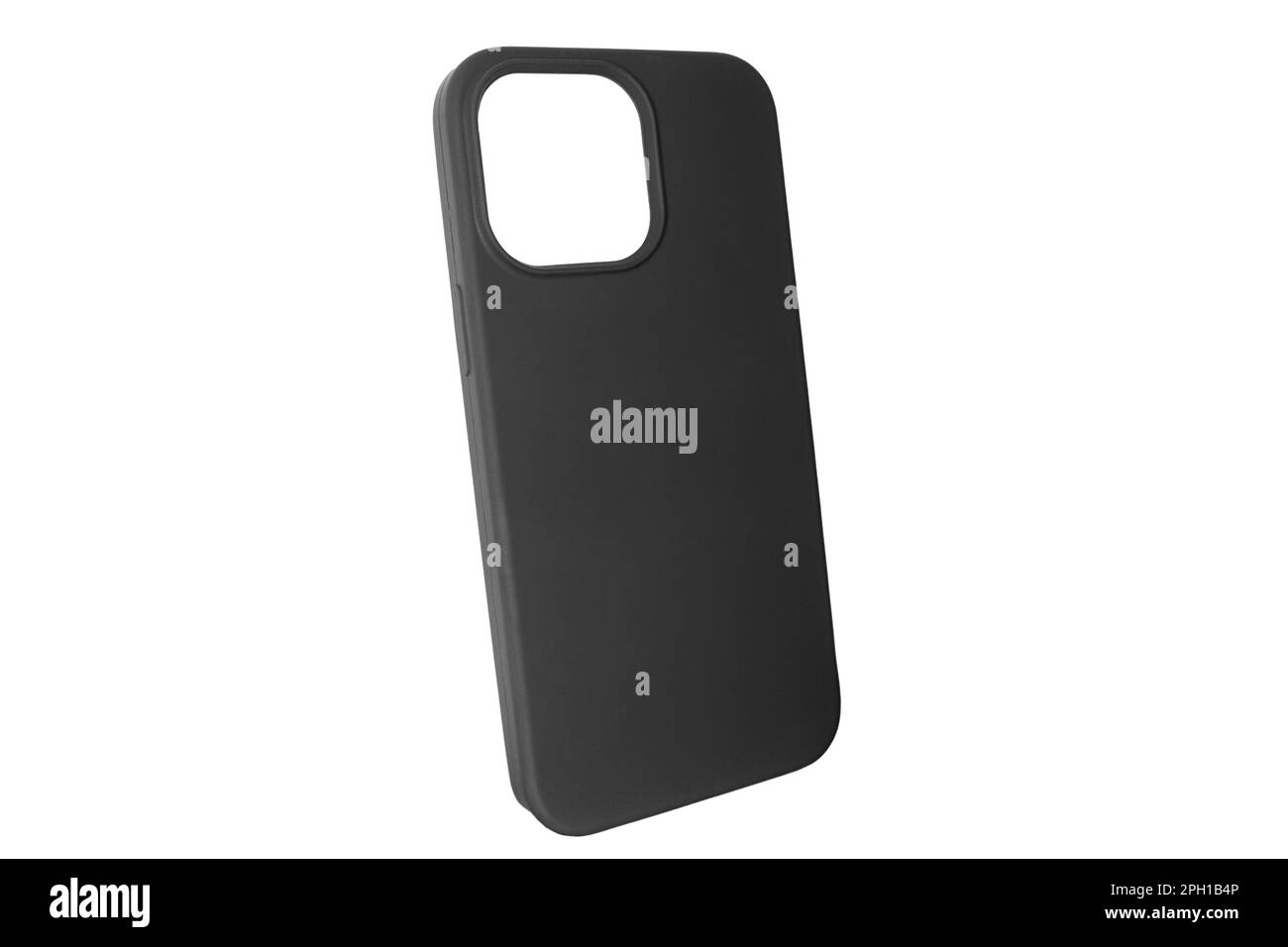 Boîtier de téléphone portable isolé sur fond blanc. Boîtier de smartphone isolé. Étui en silicone noir pour smartphone ou téléphone avec découpes pour l'appareil photo. FR Banque D'Images Boîtier de téléphone portable isolé sur fond blanc. Boîtier de smartphone isolé. Étui en silicone noir pour smartphone ou téléphone avec découpes pour l'appareil photo. FR Banque D'Images