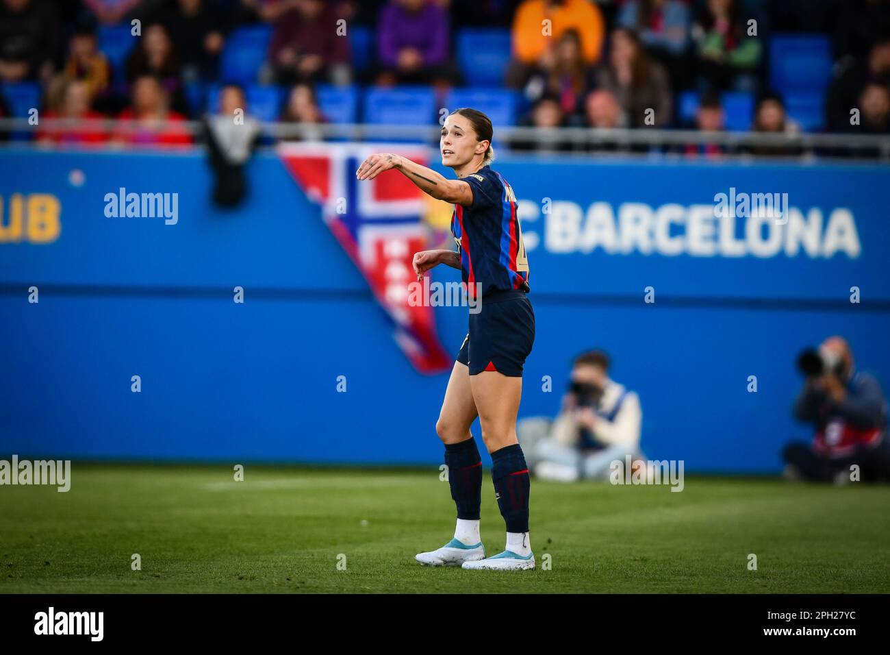 Barcelone, Espagne. 25th mars 2023. Lors d'un match de la Ligue F entre le FC Barcelone Femeni - Real Madrid FEM à Estadi Johan Cruyff, à Barcelone, Espagne sur 25 mars 2023. (Photo/Felipe Mondino) crédit: Agence de photo indépendante/Alamy Live News Banque D'Images