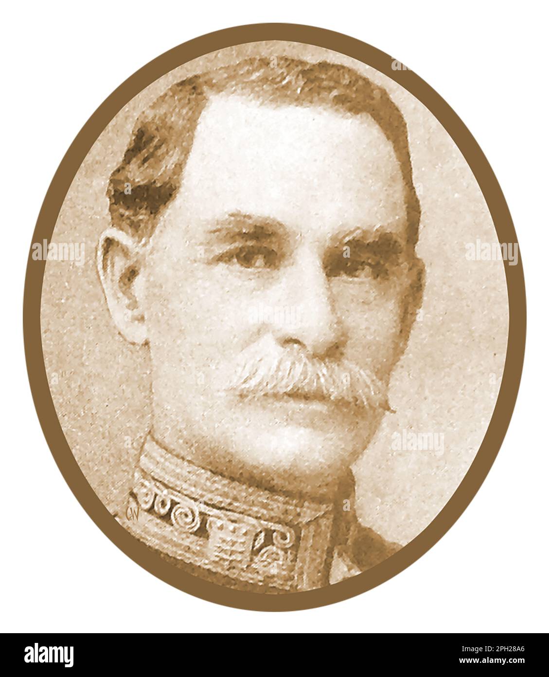 Un portrait de la première Guerre mondiale du général de division britannique Sir John Steevens, directeur de l'équipement et des magasins d'artillerie. (1855-1925), Banque D'Images