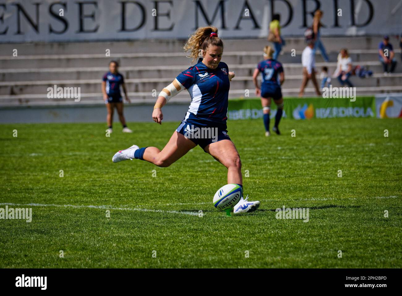 Estadio Nacional Complutense, Madrid, Espagne. 25th mars 2023. World Rugby Pacific four Series 2023, Test Match Espagne contre Etats-Unis, Estadio Nacional Complutense, Madrid, Espagne. Crédit: EnriquePSans/Alay Live News Banque D'Images