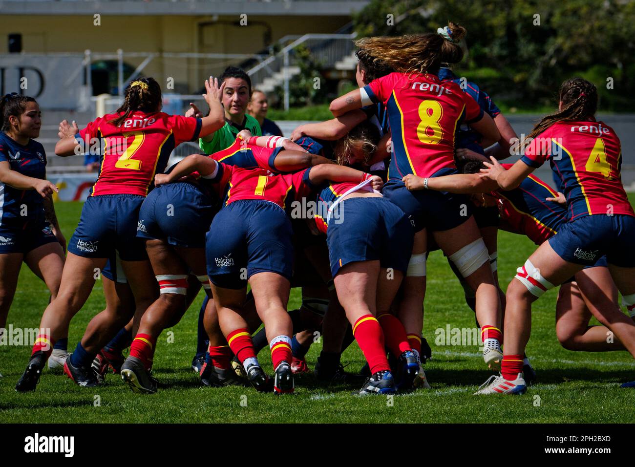 Estadio Nacional Complutense, Madrid, Espagne. 25th mars 2023. World Rugby Pacific four Series 2023, Test Match Espagne contre Etats-Unis, Estadio Nacional Complutense, Madrid, Espagne. Crédit: EnriquePSans/Alay Live News Banque D'Images