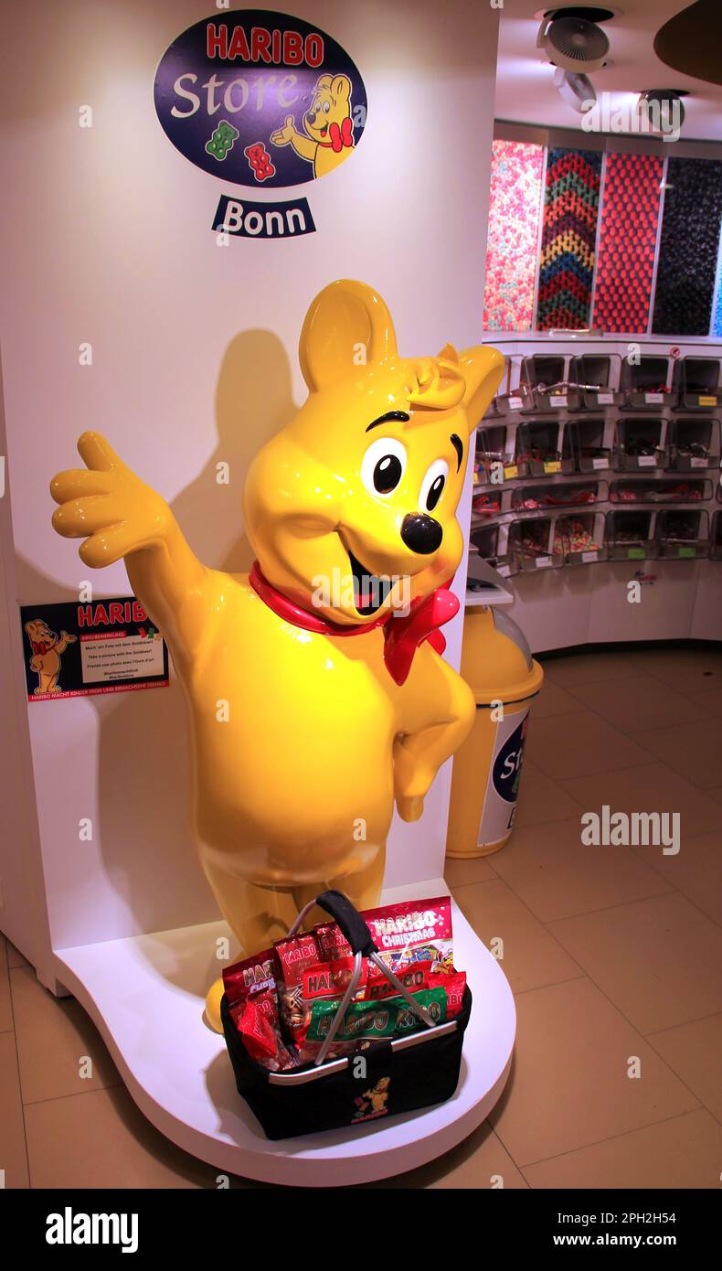L'ours Haribo dans la boutique Haribo à Bonn, en Allemagne Banque D'Images