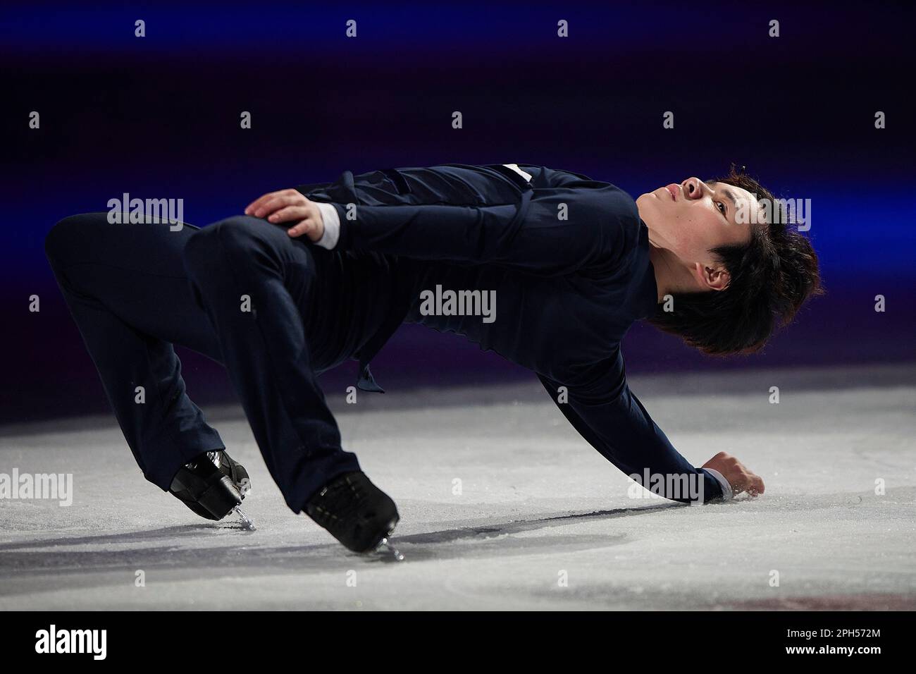 Saitama, Japon. 26th mars 2023. L'ONU Shoma du Japon se produit lors de l'exposition de gala des Championnats de patinage artistique Wrold de l'UIP qui se tiennent au Saitama Super Arena de Saitama, au Japon, en 26 mars 2023. Crédit: Pablo Morano/Xinhua/Alay Live News Banque D'Images
