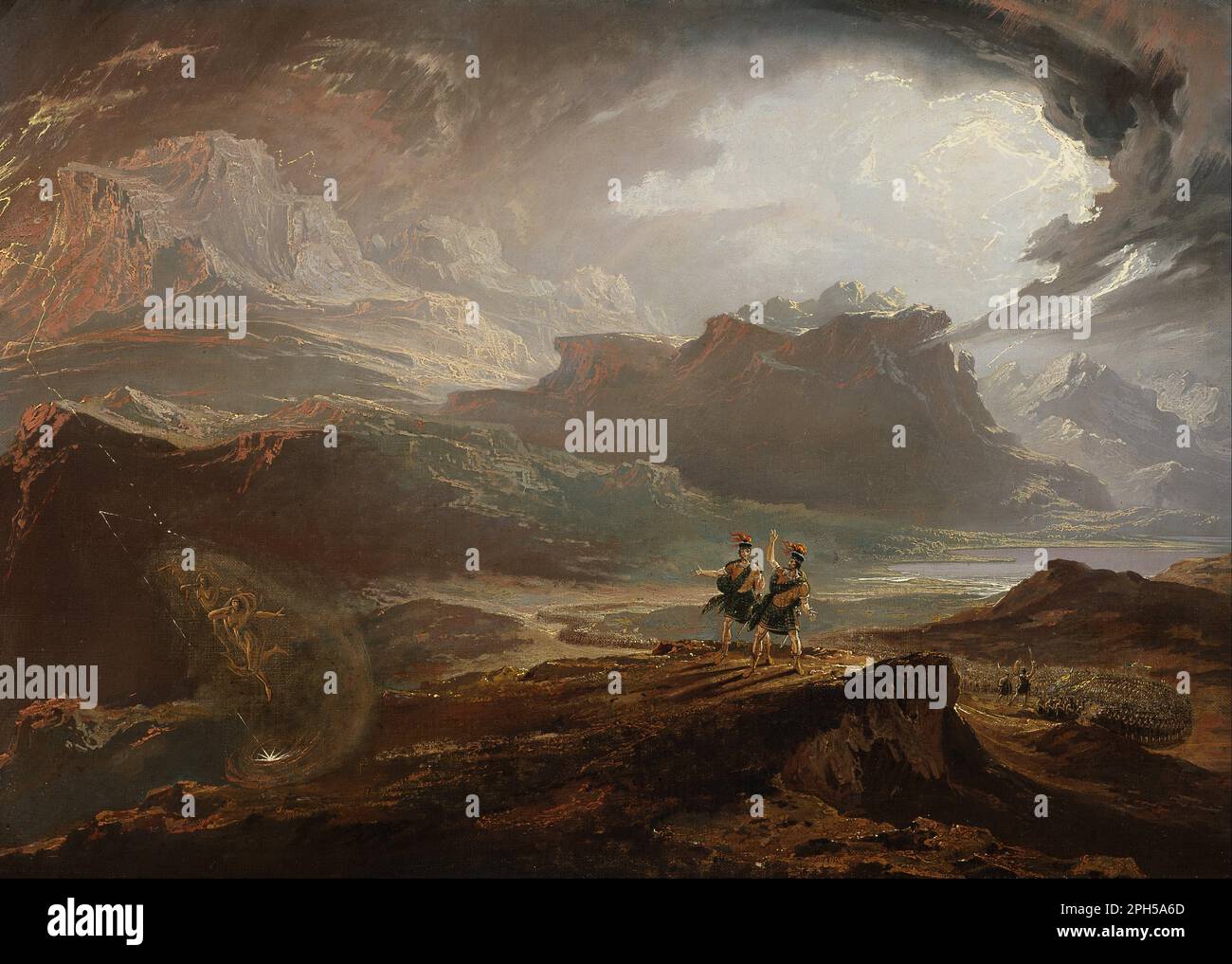 Macbeth 1820 par John Martin Banque D'Images