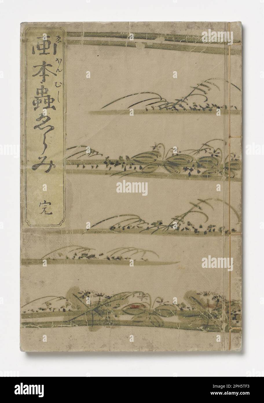 Ehon Mushi Erami 1788 par Kitagawa Utamaro Banque D'Images