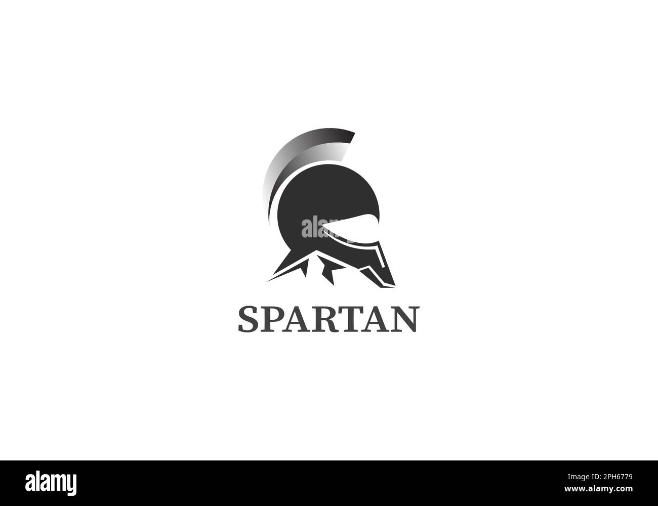spartan logo design spartan simple creative logo vector spartan noir logo Illustration de Vecteur