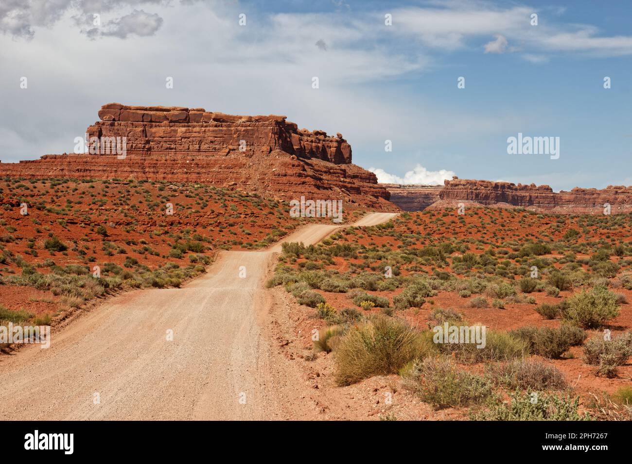 Formations rocheuses de Valley of the Gods, Utah, États-Unis Banque D'Images