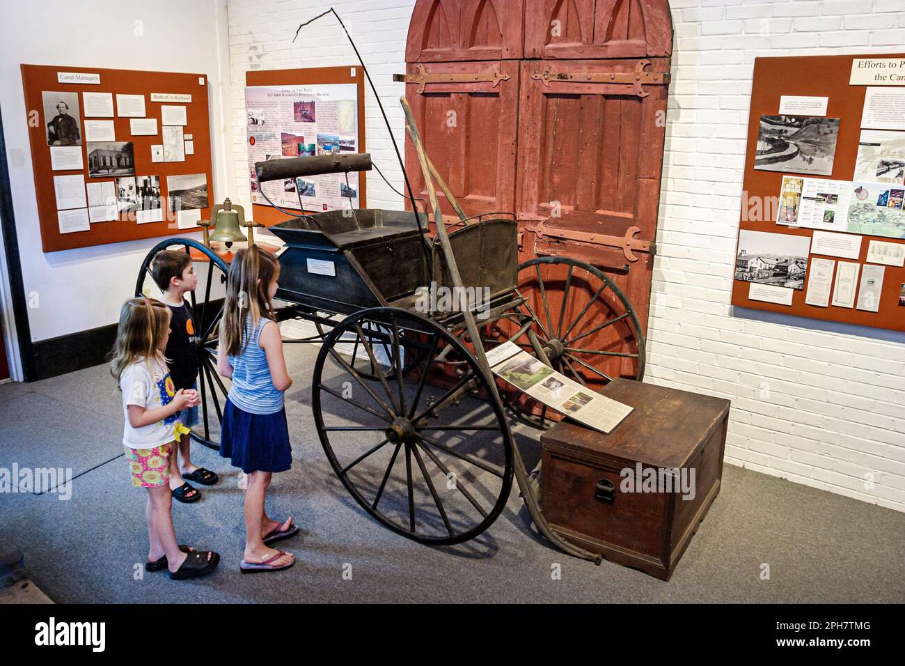 Pocono Mountains Poconos Pennsylvania,Honesdale,Wayne County Historical History Society Museum,histoire,collections,exposition collection,PROM Banque D'Images