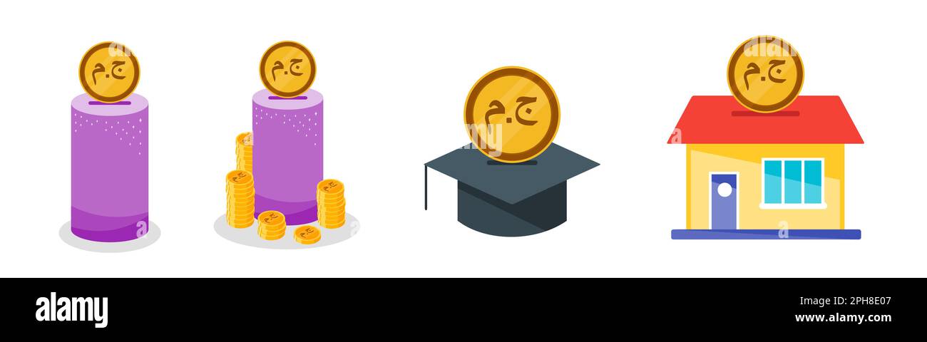 Économiser de l'argent réel brésilien Illustration de Vecteur