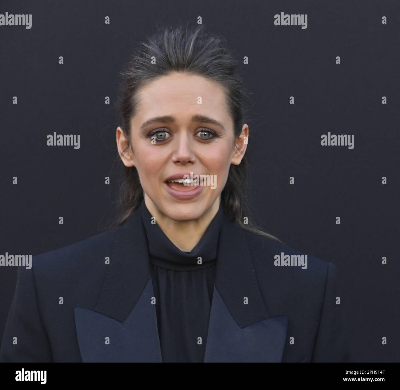 Los Angeles, États-Unis. 26th mars 2023. Daisy Head, membre du casting, assiste à la première du film « Dungeons & Dragons: Honor Among Thieves » au Regency Village Theatre, dans la section Westwood de Los Angeles, dimanche, 26 mars 2023. Scénario : un voleur charmant et un groupe d'aventuriers peu probables se lancent dans une quête épique pour récupérer une relique perdue, mais les choses se passent dangereusement horriblement lorsqu'ils s'en prennent aux mauvaises personnes. Photo de Jim Ruymen/UPI crédit: UPI/Alay Live News Banque D'Images