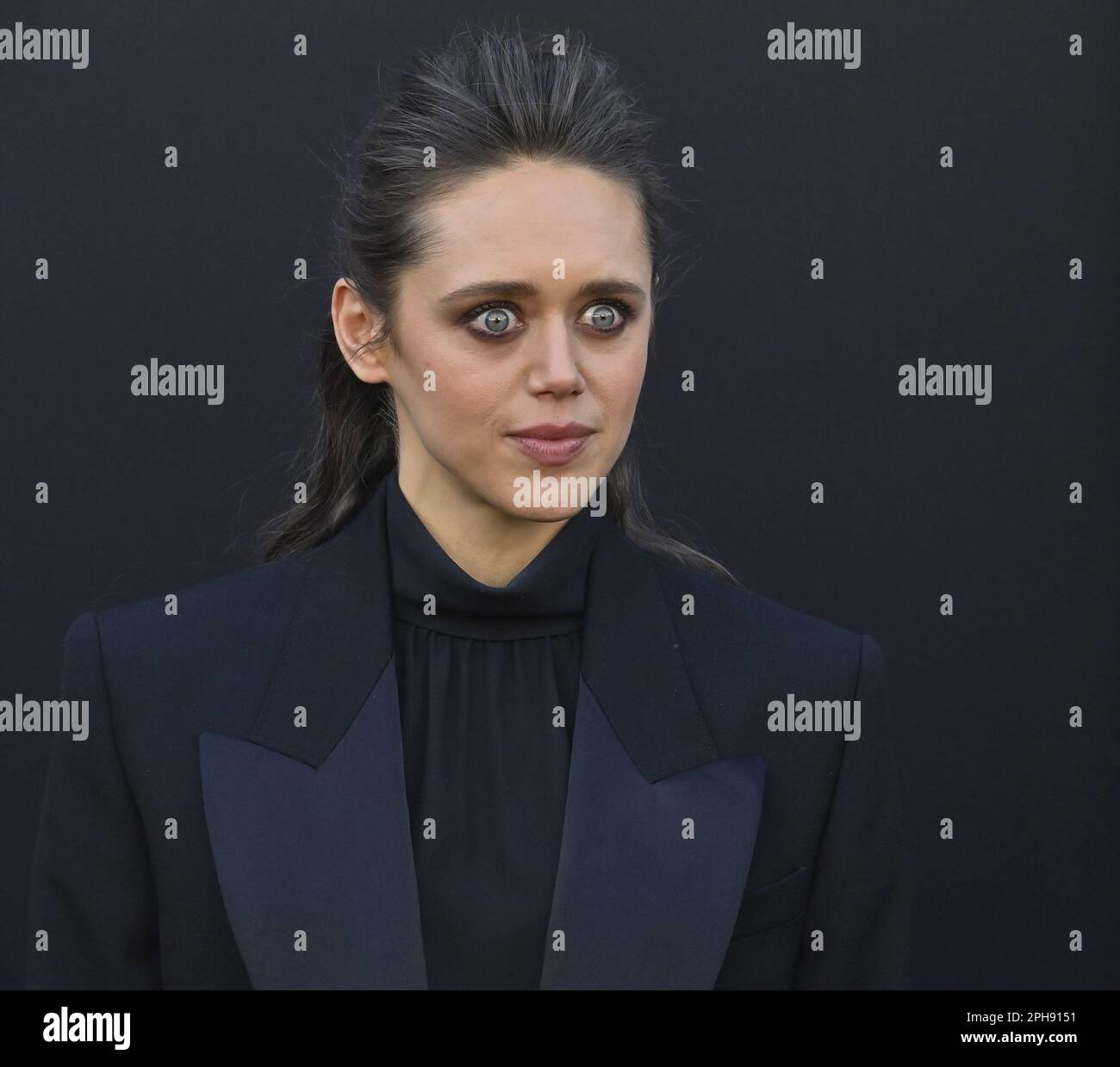 Los Angeles, États-Unis. 26th mars 2023. Daisy Head, membre du casting, assiste à la première du film « Dungeons & Dragons: Honor Among Thieves » au Regency Village Theatre, dans la section Westwood de Los Angeles, dimanche, 26 mars 2023. Scénario : un voleur charmant et un groupe d'aventuriers peu probables se lancent dans une quête épique pour récupérer une relique perdue, mais les choses se passent dangereusement horriblement lorsqu'ils s'en prennent aux mauvaises personnes. Photo de Jim Ruymen/UPI crédit: UPI/Alay Live News Banque D'Images