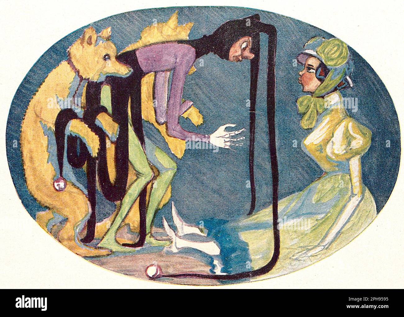 August Geigenberger - Fairy Story - 1924 - du journal hebdomadaire de l'art et de la vie 'Jugend' n° 45 Banque D'Images