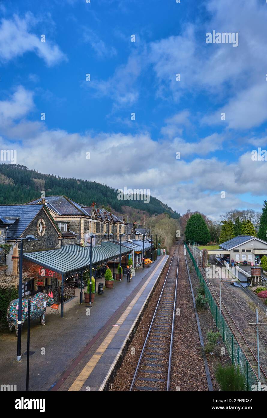 Gare de Betws-y-Coed, Conwy, Snowdonia, pays de Galles Banque D'Images