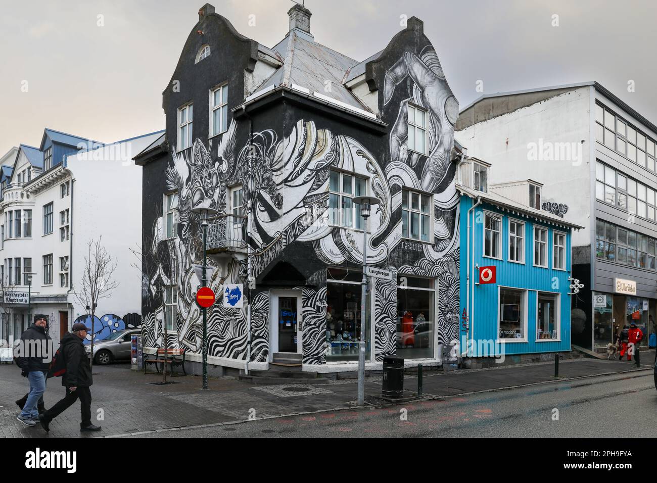 Oeuvre inspirée par une chanson Óður til Móður (Ode to Mother) du groupe islandais Ylja. Il faisait partie d'une série d'œuvres d'art commandées en 2015 Banque D'Images