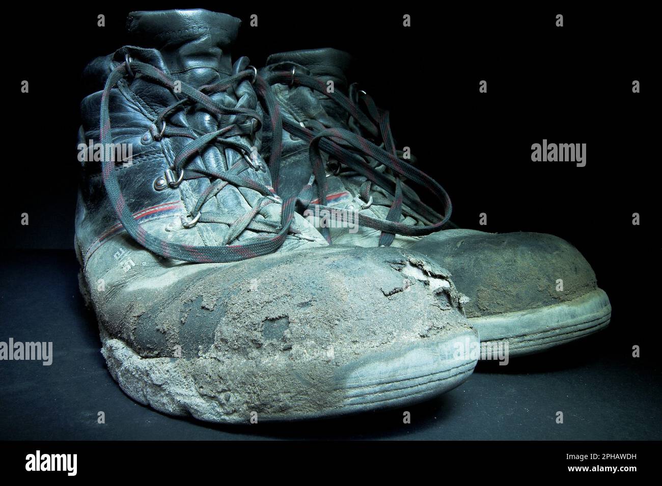 Alte Arbeitschuhe, anciennes chaussures de travail Banque D'Images