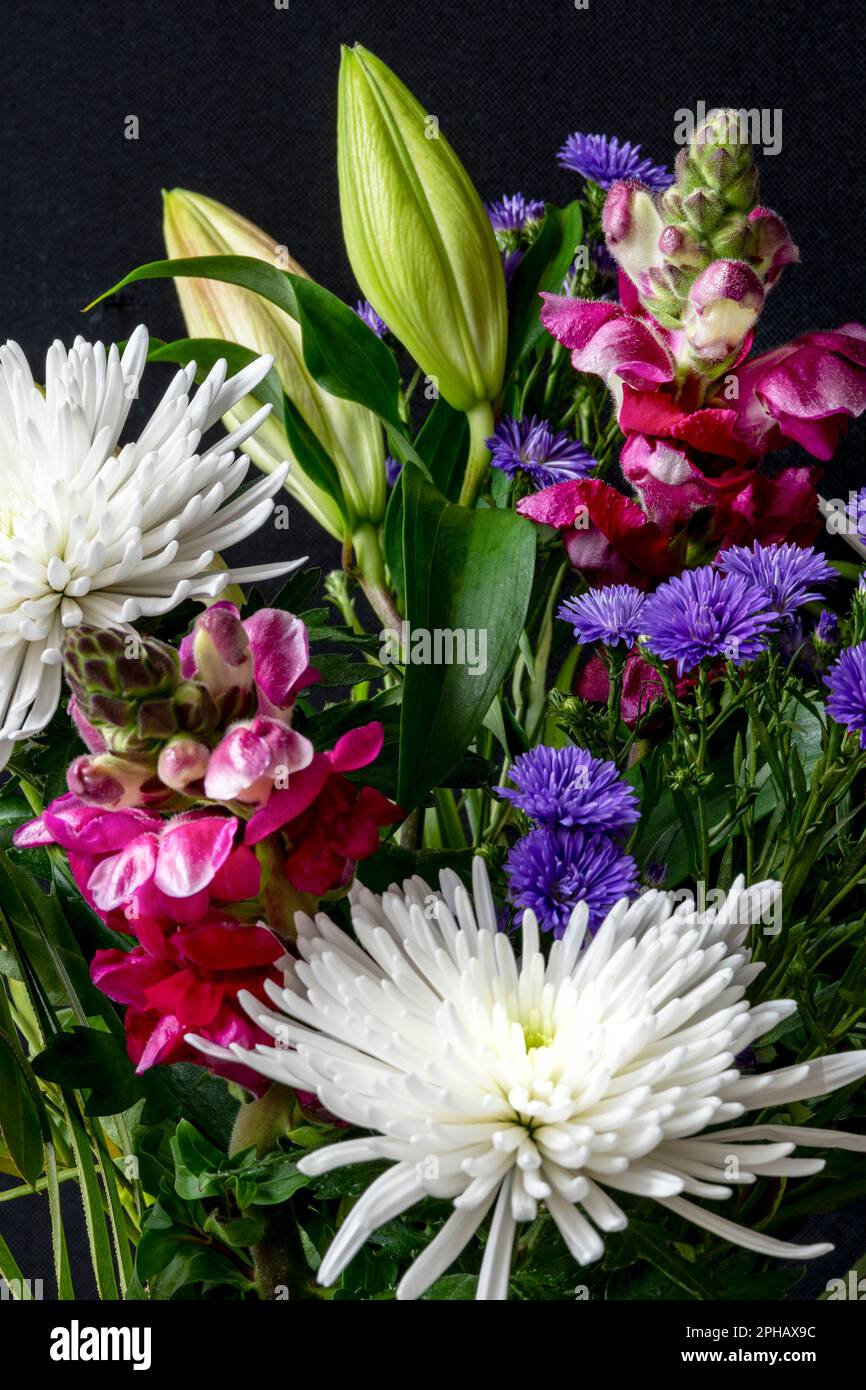 Un bouquet de fleurs mélangées Banque D'Images