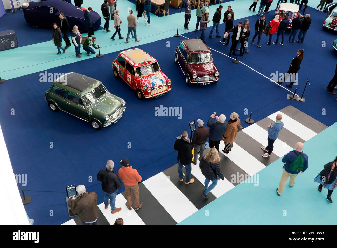 Vue aérienne des trois Minis survivants appartenant à l'origine aux