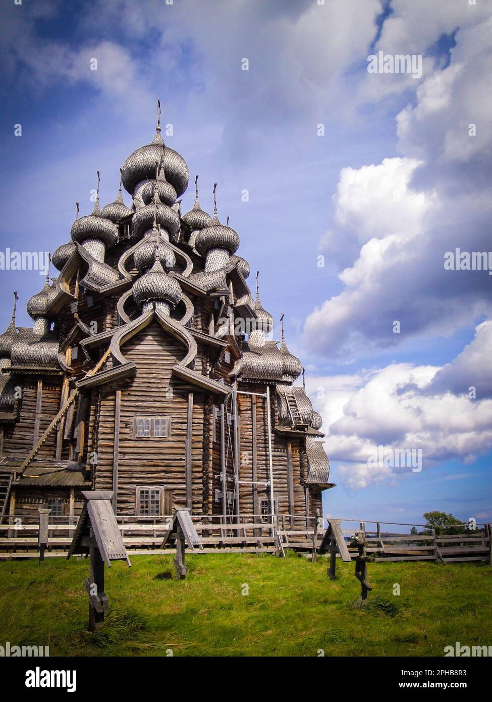 Kizhi Pogost:Église de Transfiguration,île de Kizhi,Russie-2009 Banque D'Images