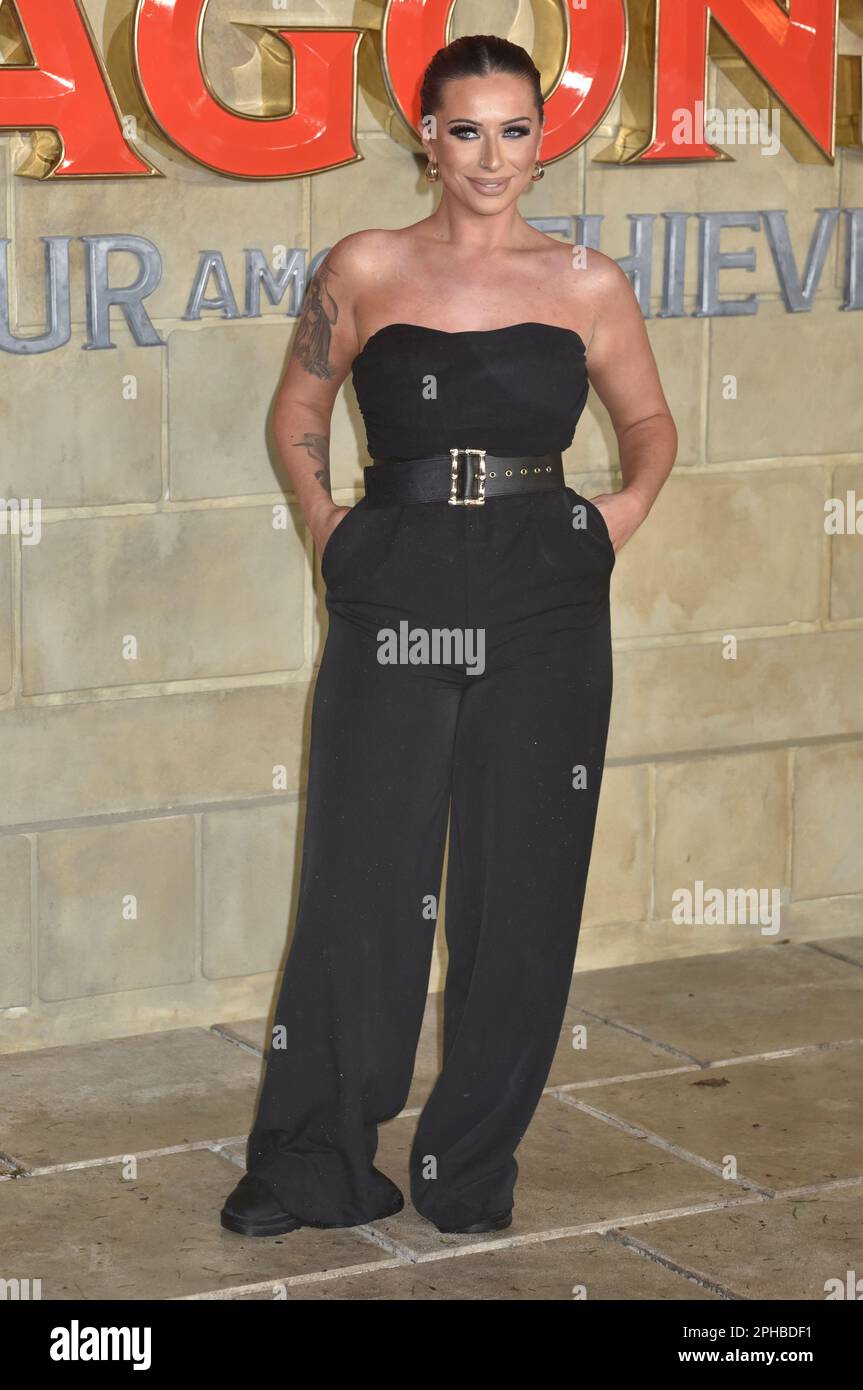 Londres, Royaume-Uni 23 mars 2023. Eden Alicia Harvey à la première britannique de « Dungeons & Dragons: Honor Among Thieves » à Leicester Square. Sue Andrews/Alamy. Banque D'Images