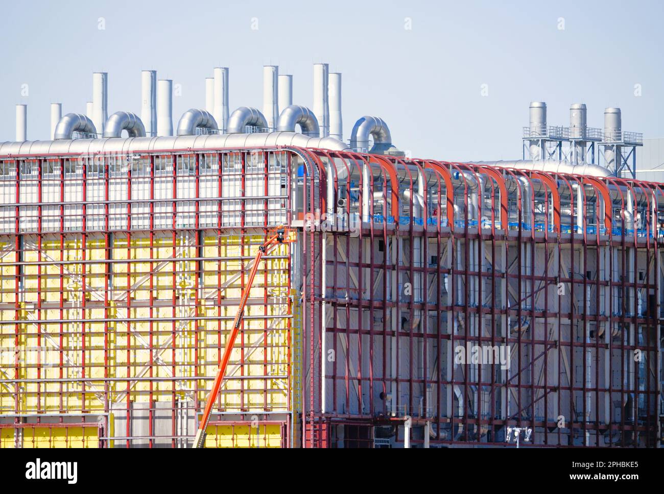 Phoenix, Arizona - 08 mars 2023 : construction en cours de la société taïwanaise de fabrication de semi-conducteurs (TSMC) wafer Fab 21 dans le nord de Phoenix. Banque D'Images