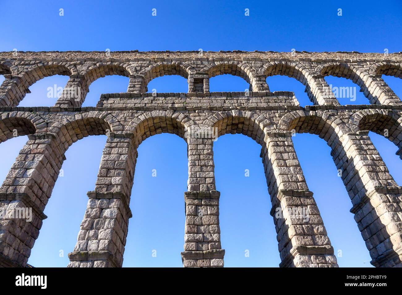 Aqueduc romain de Segovia, Espagne Banque D'Images