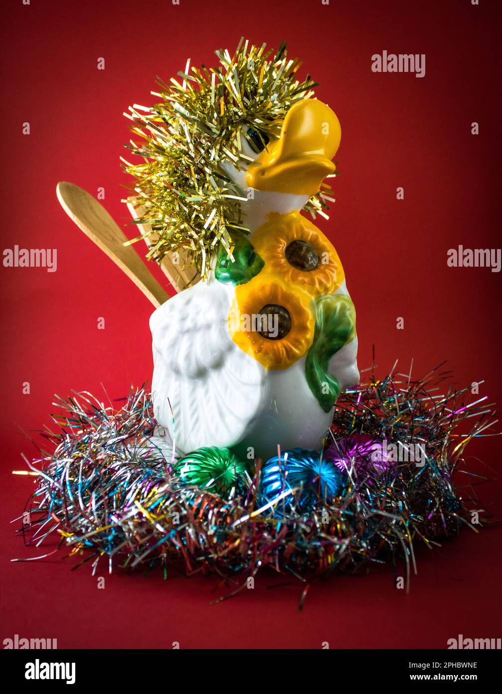 canard de fête de noël Banque D'Images