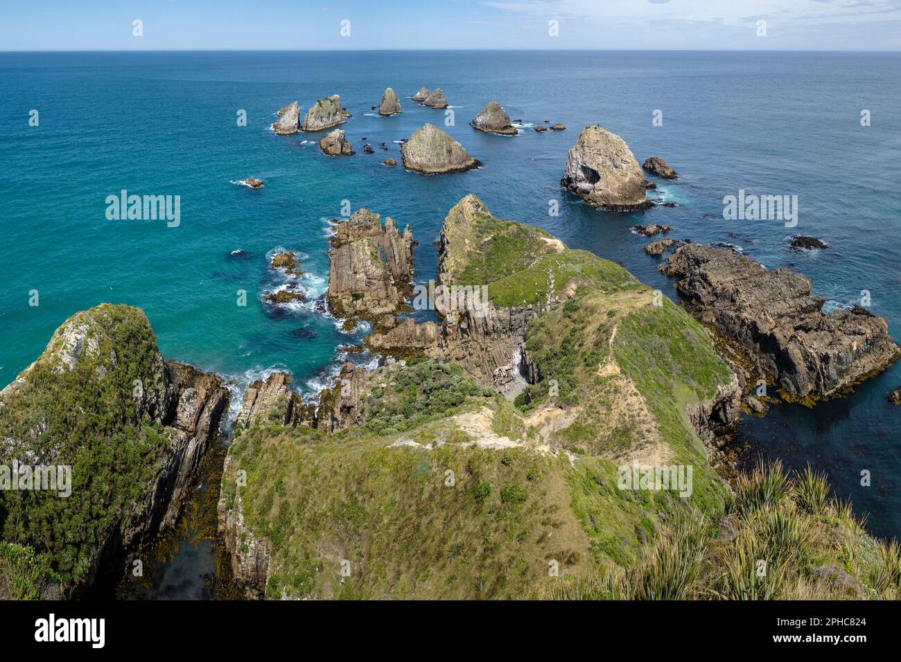 Nugget point, les Catlins, Île du Sud, Nouvelle-Zélande Banque D'Images