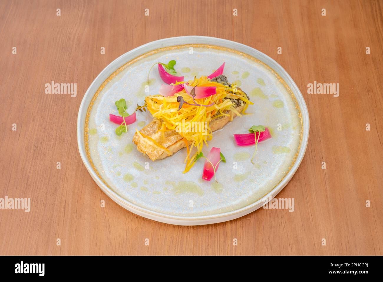 L'escabeche est une méthode de conservation de la nourriture dans le vinaigre. C'est aussi le nom donné à la nourriture obtenue par ledit procédé Banque D'Images