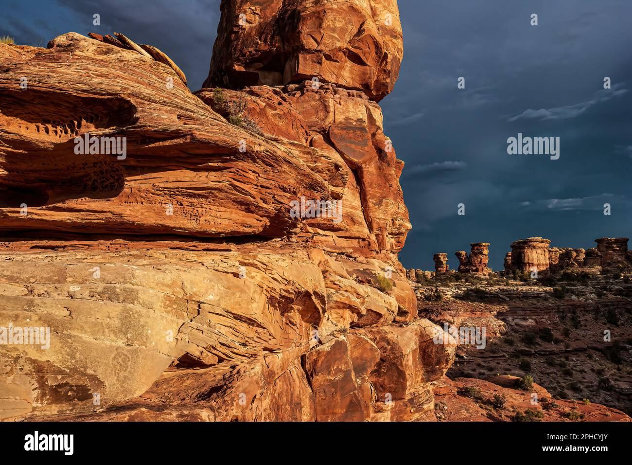 Monument national de Canyonlands (région sud) Utah Banque D'Images