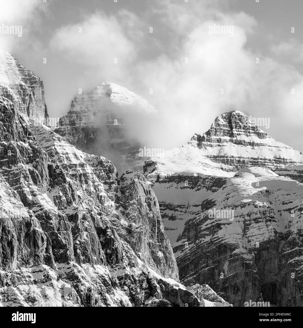 CIMA Tosa, Cima d'Ambiez. Vue sur les Dolomiti di Brenta depuis Val Rendena dans le parc naturel Adamello - Brenta et une partie du patrimoine mondial de l'UNESCO Banque D'Images