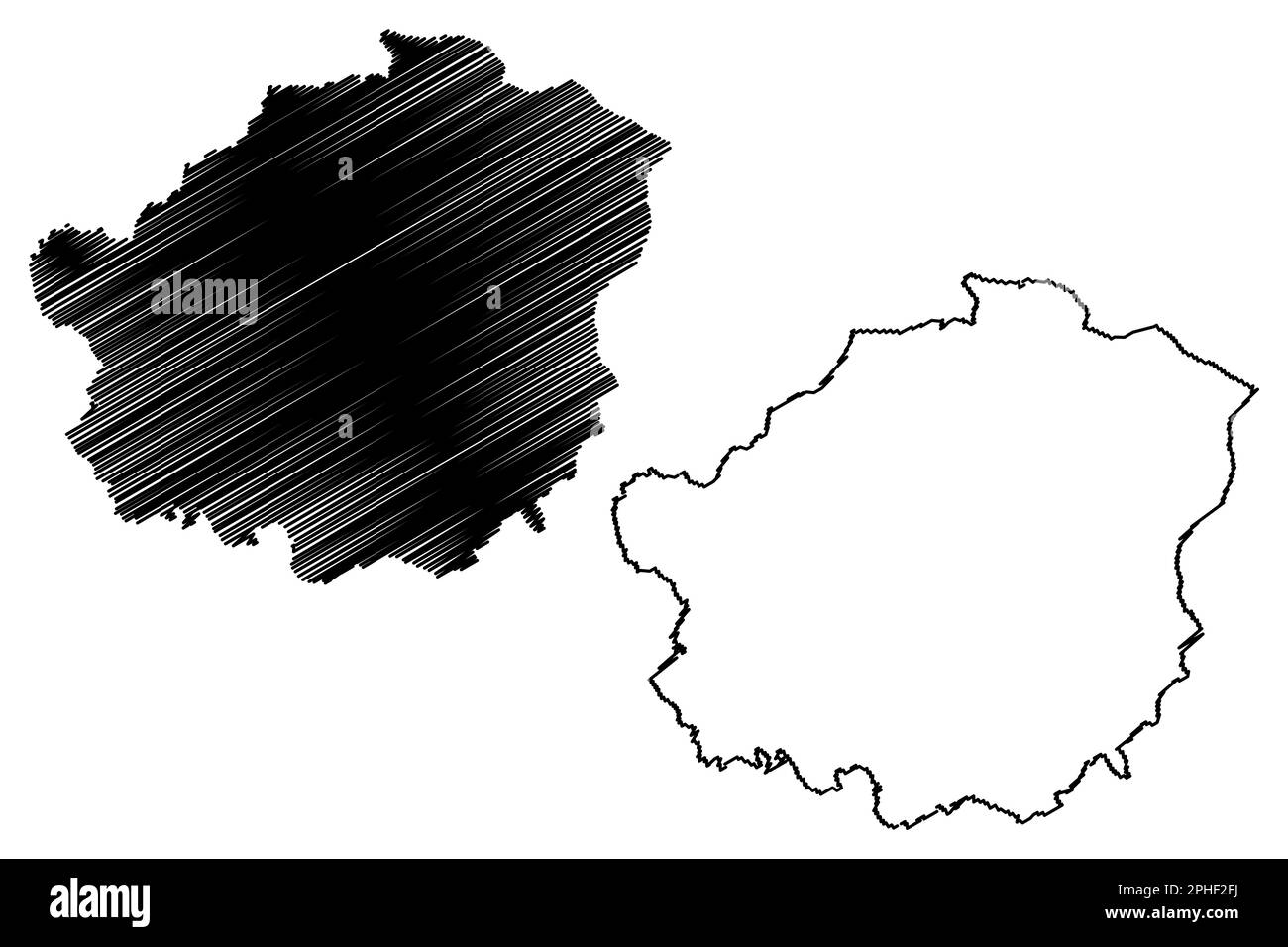 Metropolitan Borough of Tameside (Royaume-Uni de Grande-Bretagne et d'Irlande du Nord, comté métropolitain et cérémonial Greater Manchester, Angleterre Illustration de Vecteur