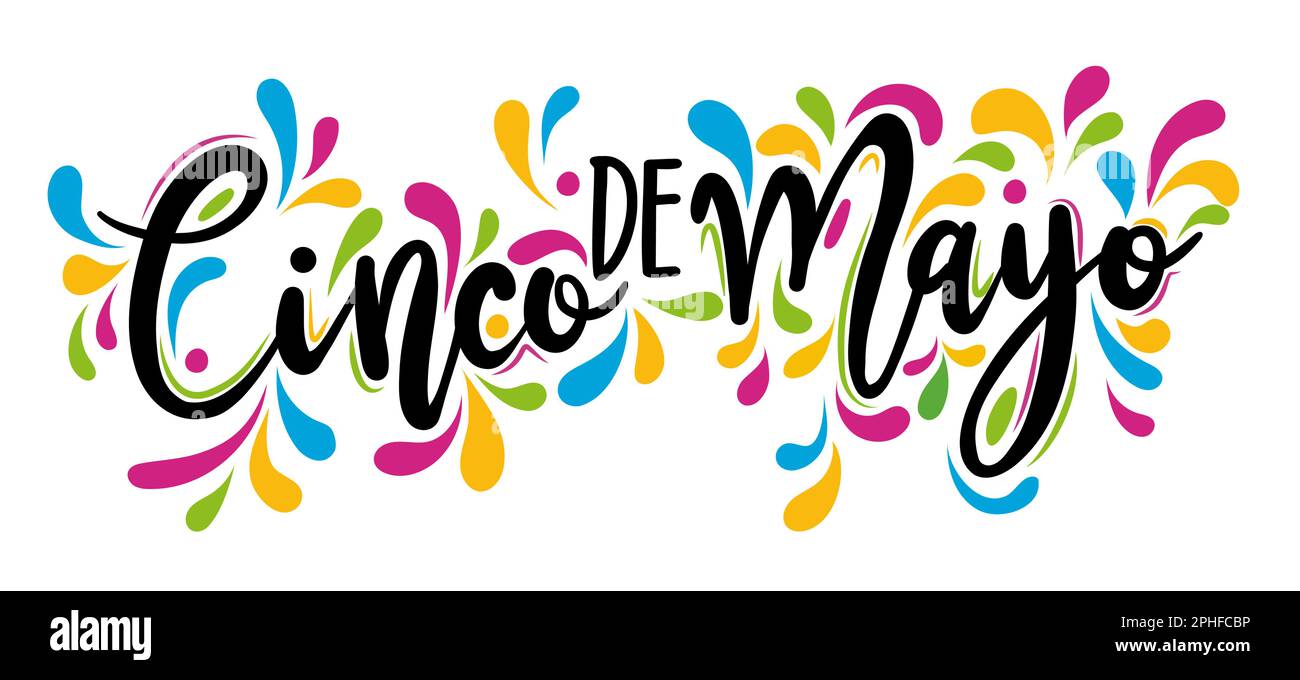 Cinco de Mayo, le 5 mai au Mexique - Halloween citation sur fond blanc avec le magnifique crâne de sucre mexicain. Idéal pour les t-shirts, les tasses et les décorations maison Illustration de Vecteur