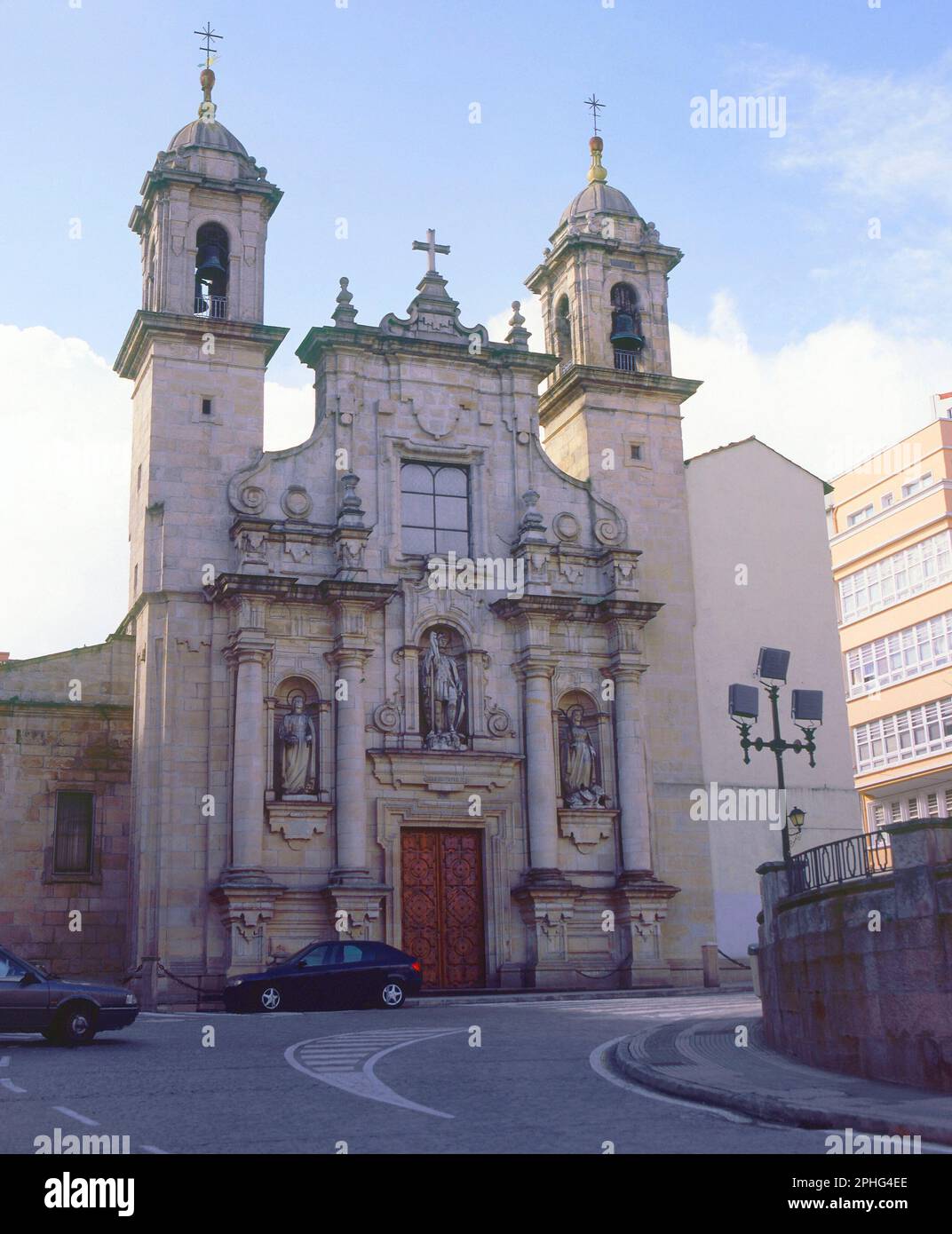 IGLESIA BARRECA - PRINCIPIDIOS DEL S XVIII - FOTO AÑOS 00 SIGLO XXI. AUTEUR: DOMINGO ANTONIO DE ANDRADE (1639-1712). LIEU: IGLESIA DE SAN JORGE. LA CORUNA. LA COROGNE. ESPAGNE. Banque D'Images