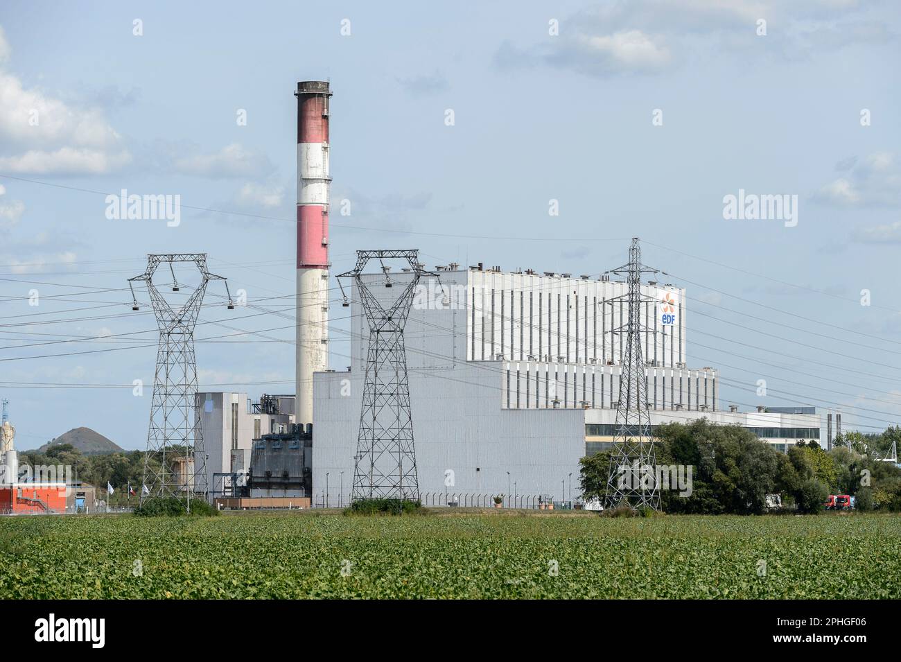Centrale thermique de Bouchain fonction avec un gaz combustible et est