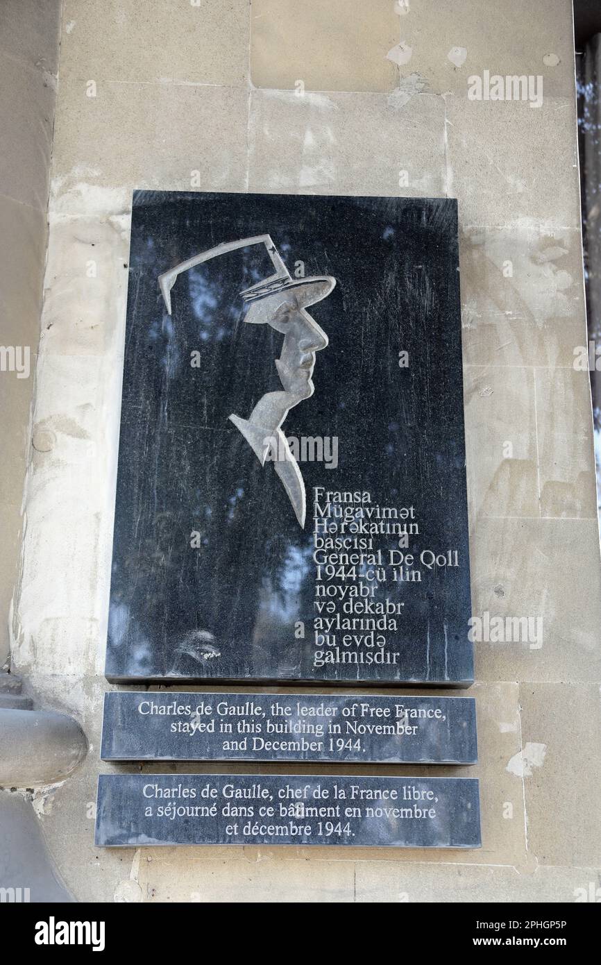 Memorial plaque charles de gaulle Banque de photographies et d'images à  haute résolution - Alamy