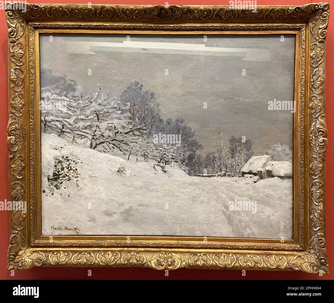 Paris, France - 02 19 2023 : Musée du Louvre. Dans les environs de Honfleur peint par Claude-Oscar Monet Banque D'Images