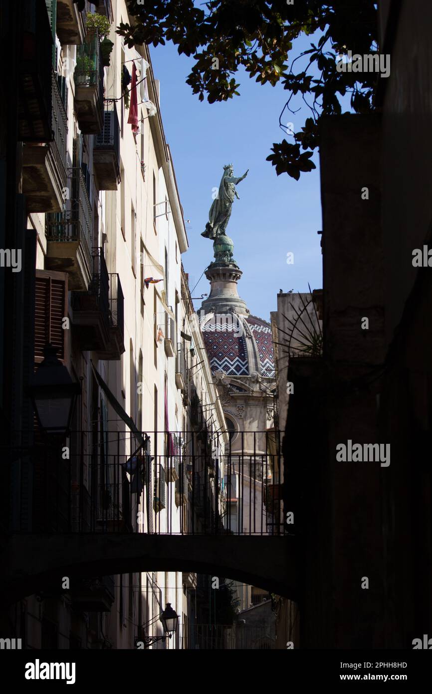 Basilique de notre Dame de la Miséricorde, Barcelone, Espagne. Banque D'Images