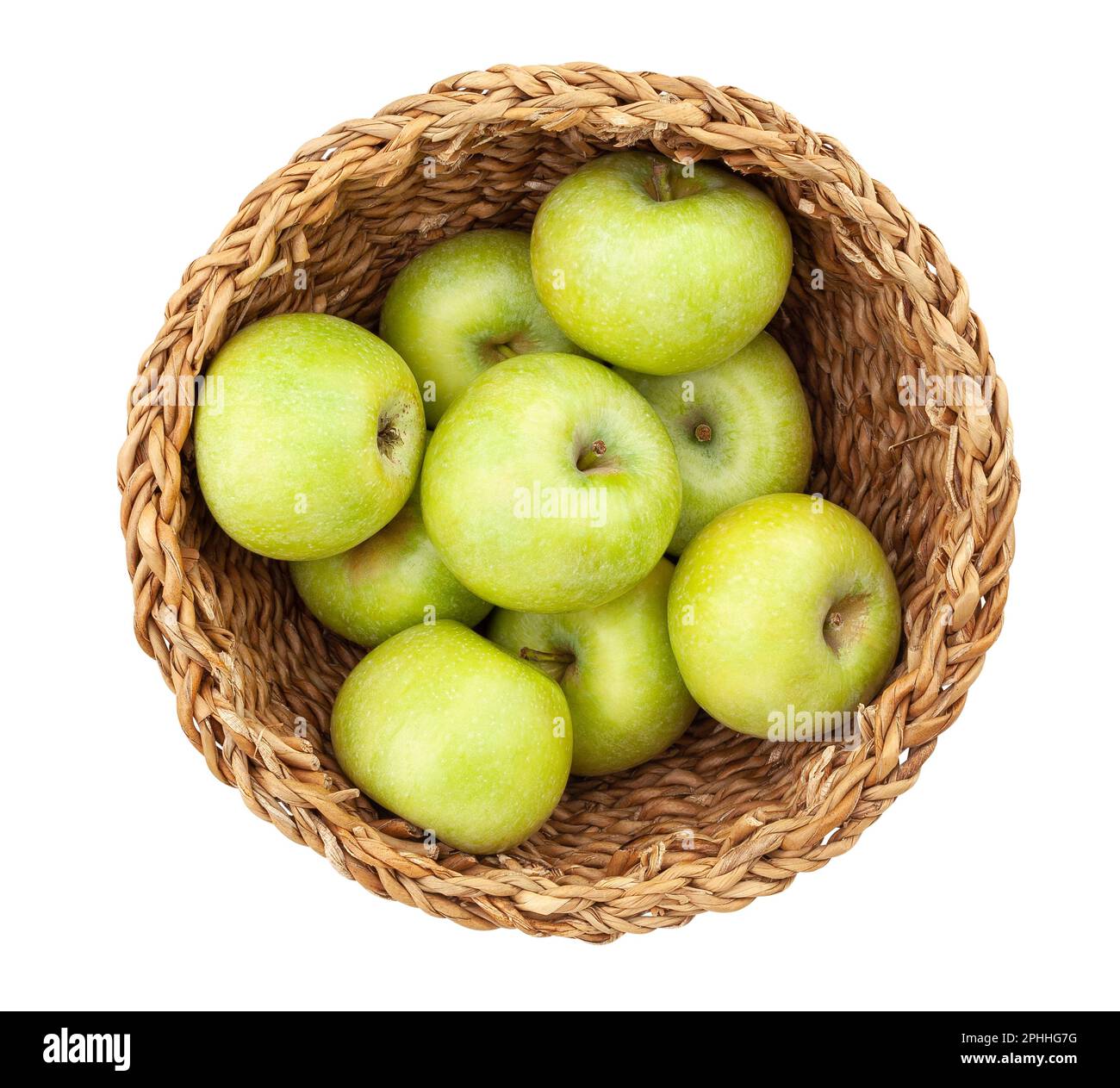 Panier vert de pommes Banque de photographies et d'images à haute  résolution - Alamy