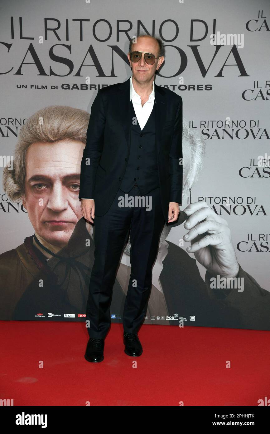 Milan, Italie. 28th mars 2023. Milan - création du film "le retour de Casanova" - Alessandro Besentini crédit: Agence de photo indépendante/Alamy Live News Banque D'Images