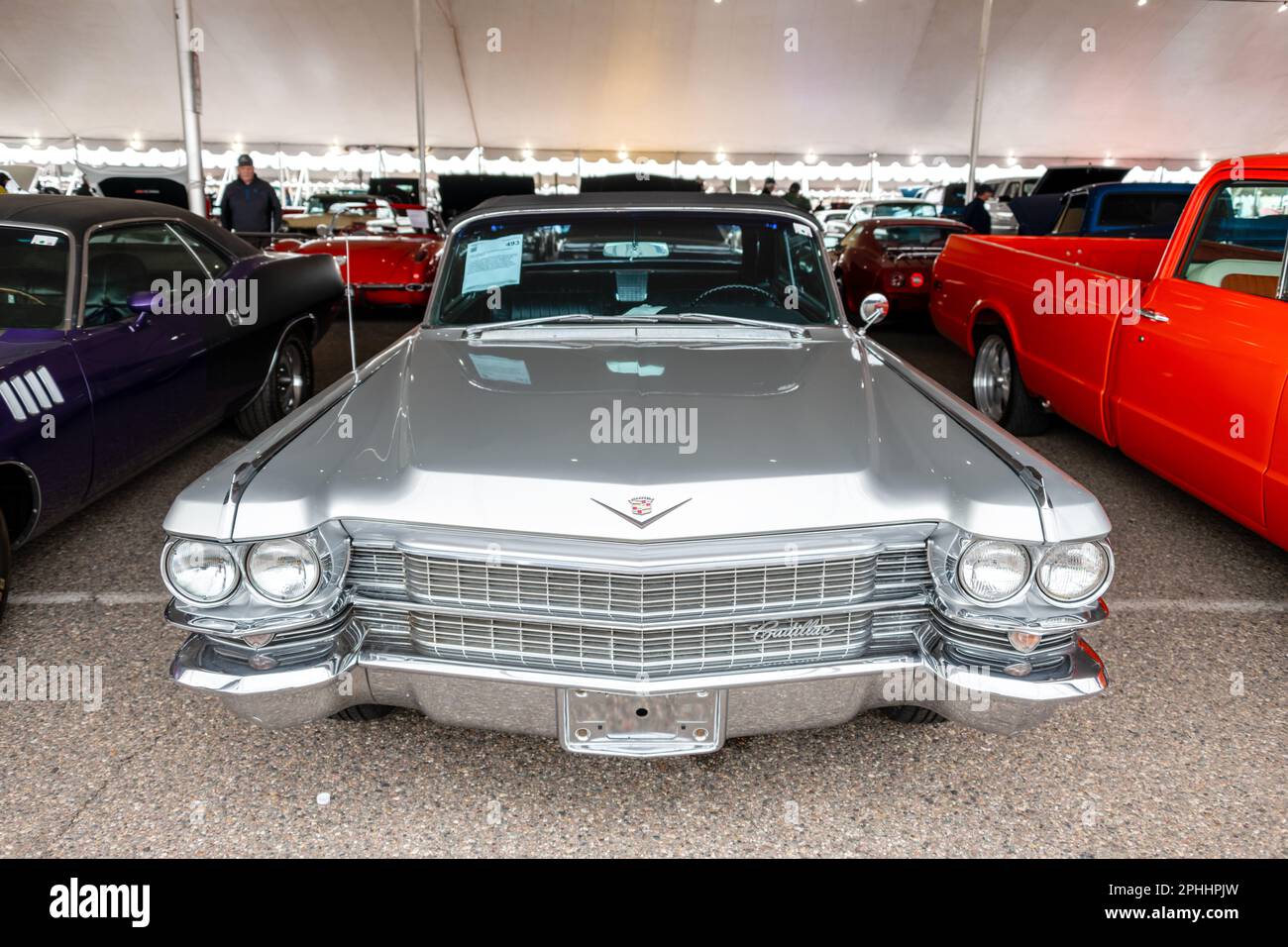 Cabriolet Eldorado Biarritz 1963 de Cadillac Banque D'Images