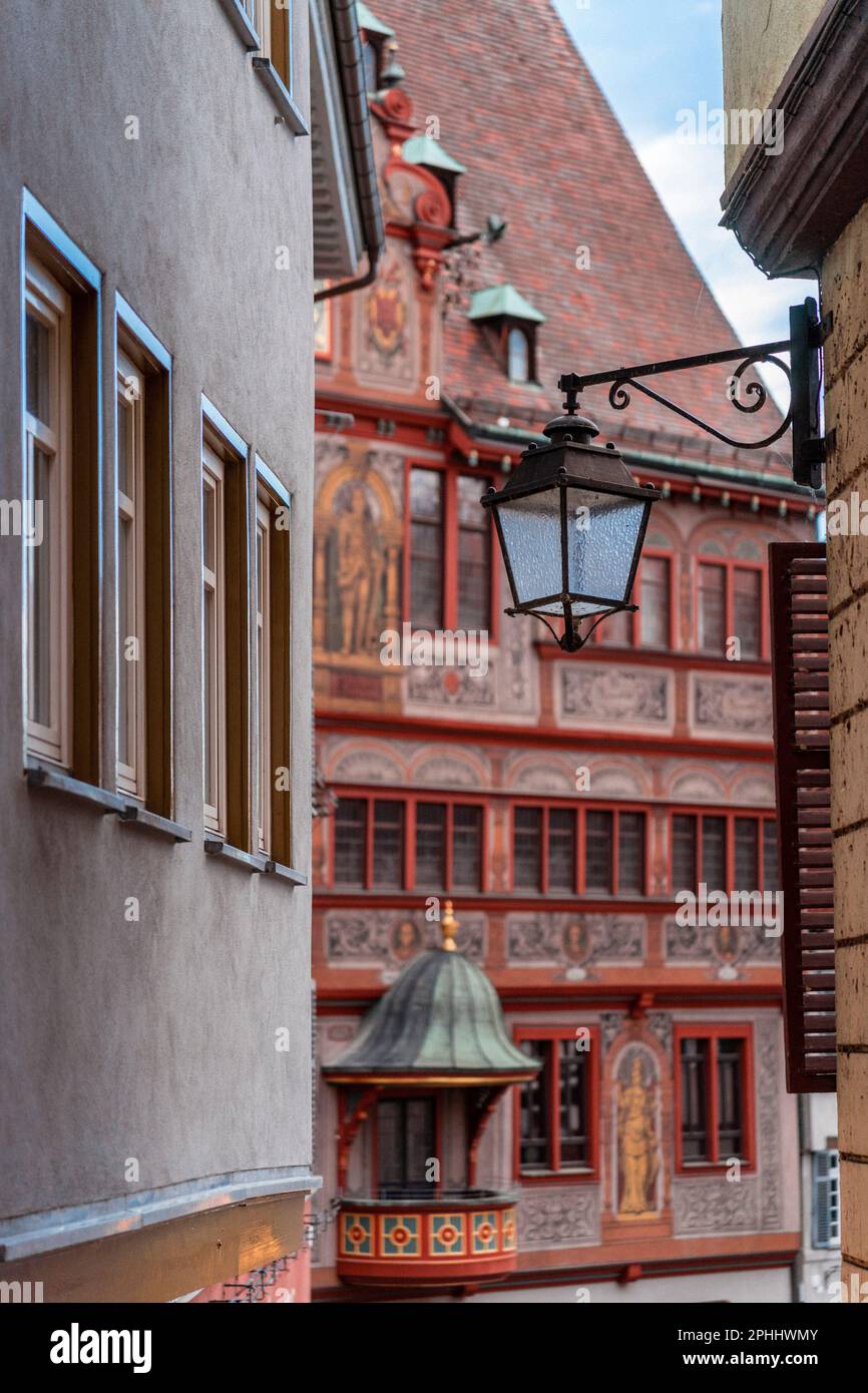 Tübingen Rathaus (hôtel de ville historique) Banque D'Images