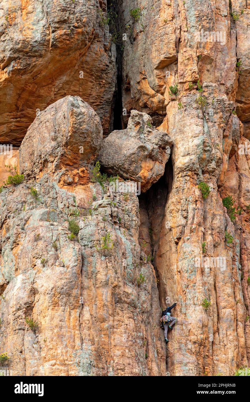 Escalade au Mont Arapiles Banque D'Images