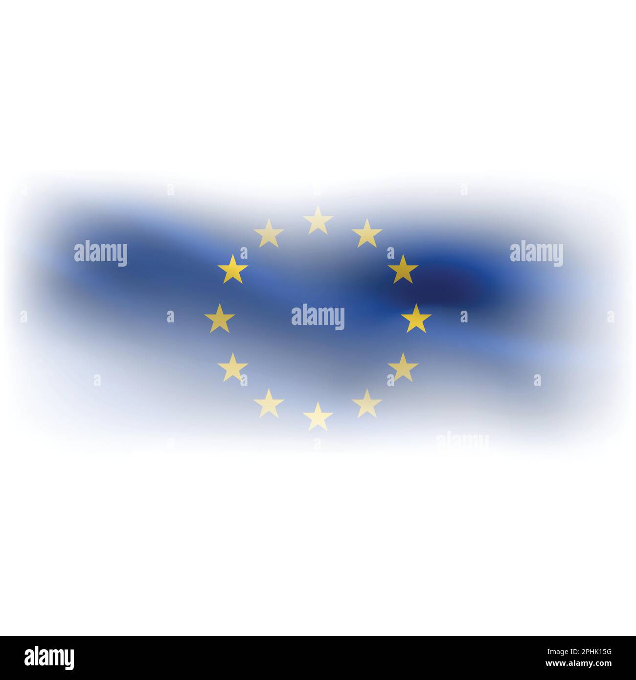 Drapeau de l'Union européenne textile maille blanche Illustration de Vecteur