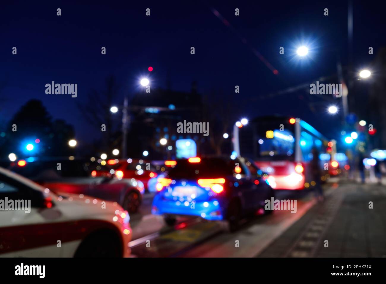 Embouteillage du soir Banque D'Images