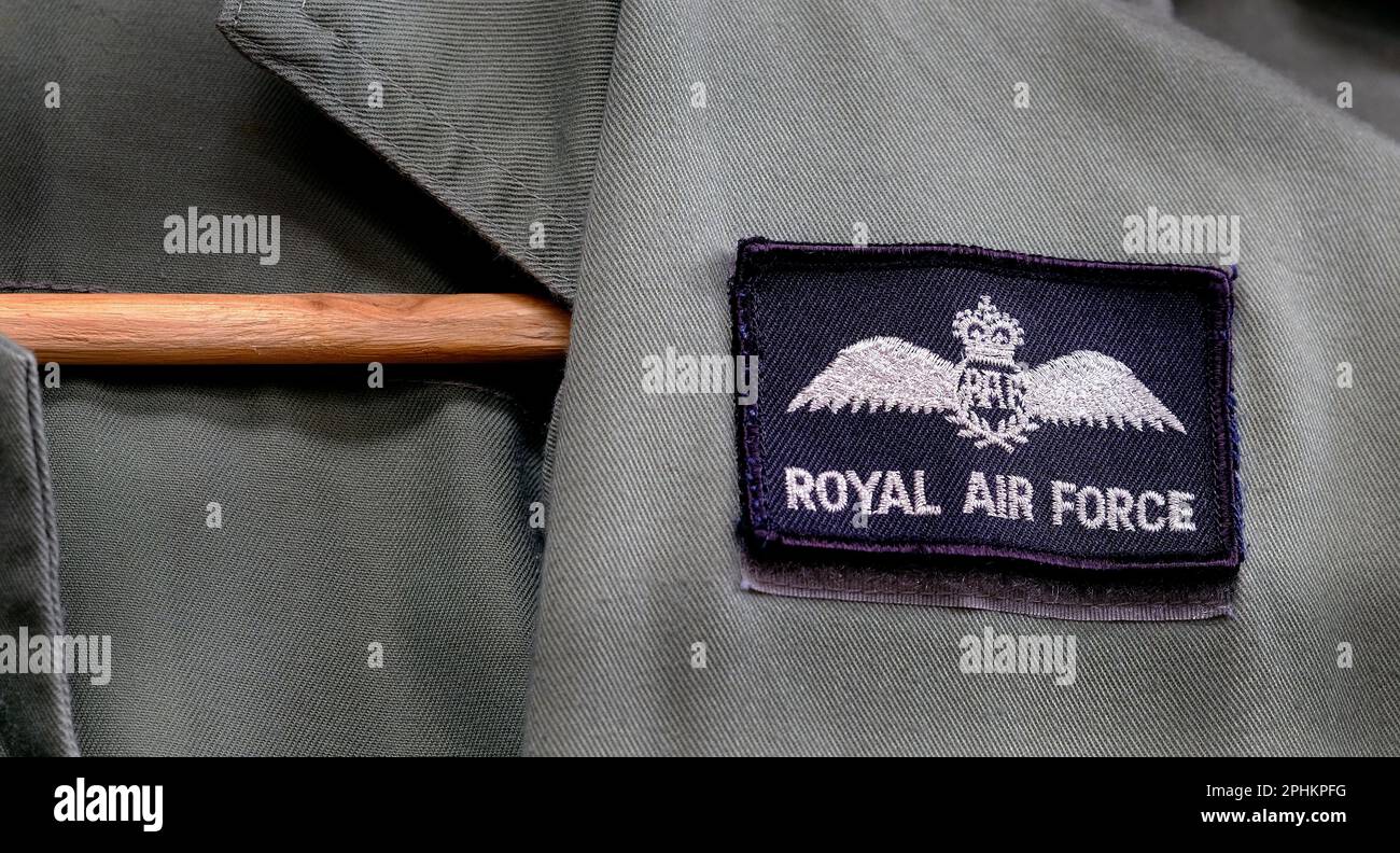 Royal air Force se déporte sur les combinaisons de vol. Banque D'Images