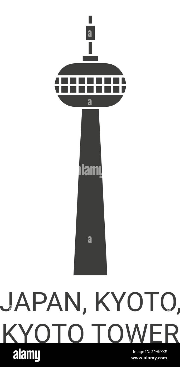Japon, Kyoto, Tour de Kyoto Voyage illustration vecteur Illustration de Vecteur