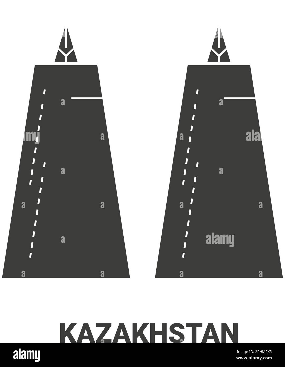 Illustration vectorielle de voyage au Kazakhstan Illustration de Vecteur